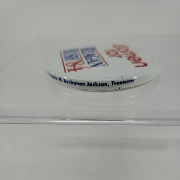 Women for REAGAN BUSH 1984 Campaign Button Vintage Political Republican Collect - Picture 12 of 12